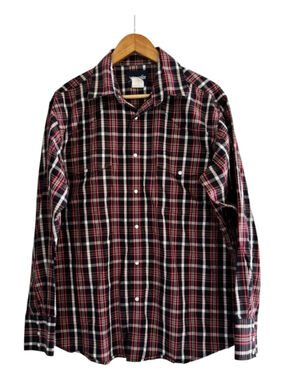 westerncore wrangler pearl snap plaid shirt